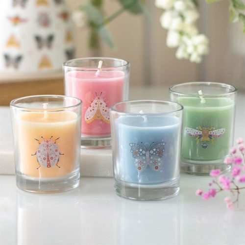 Floral Bug Mandarin & Bergamot Candles (Set of 4)