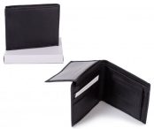 Real Soft Leather Men's Black Wallet