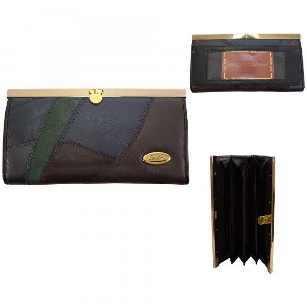 Multicoloured Faux Leather Purse